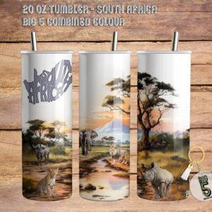 20 Oz Tumbler – South Africa Big 5 Combined Colour